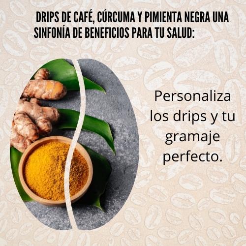 Drips con curcuma y pimienta negra